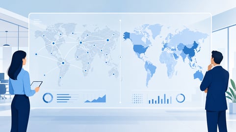 Modern Workspace Data Visualization Map