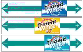 Grafica de chicles trident