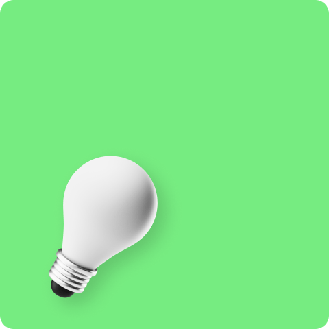 lamp icon 3d with a green background